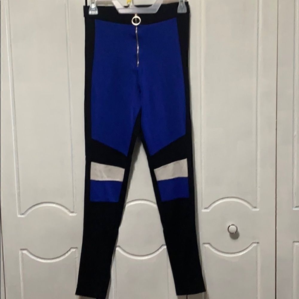 Fashion Nova color block leggings high waist S